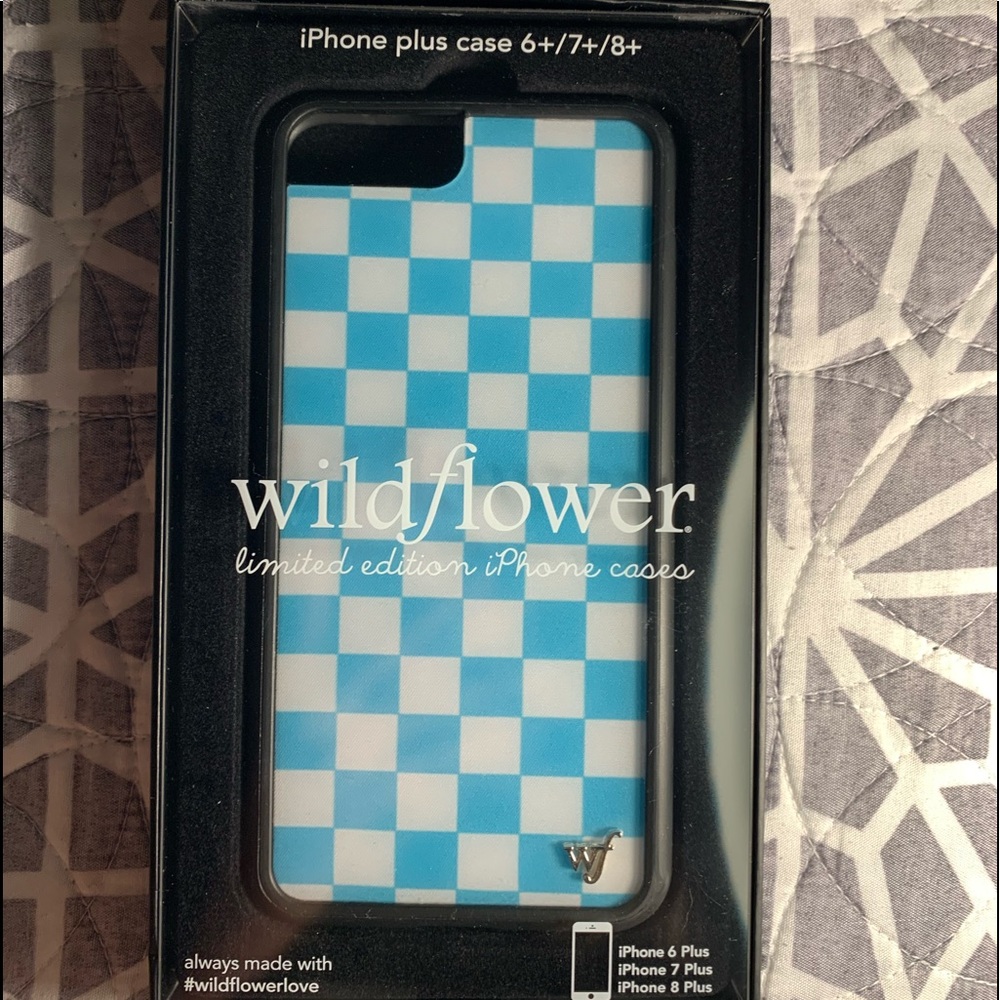 Wild flower blue checkers case 🦕